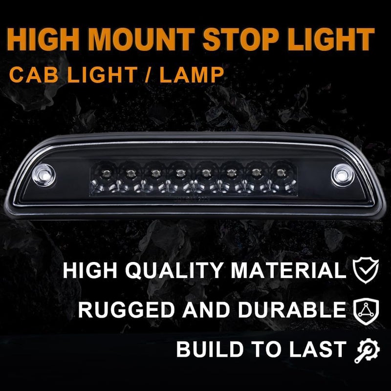 GPLUS LED 3rd Brake Light Fit Toyota Tacoma 1995-2015 Signal Stop Cargo Third Tail Lamp Clear Lens Black Housing - Image 5